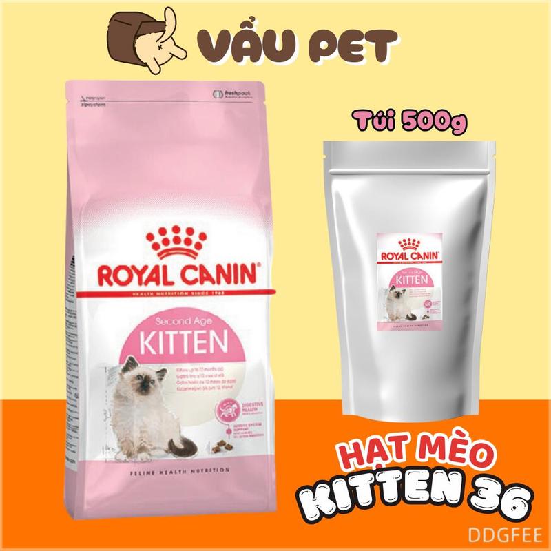 Thức Ăn Cho Mèo Royal Canin Kitten 36 Túi Zip 500g - Hạt Kitten Cho Mèo Con Vẩu…
