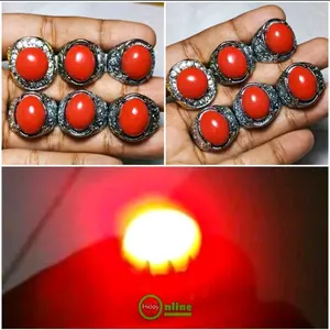 Cincin pria istimewa merah menyala gimmick menyala dalam air Elegan Hadiah Rings
