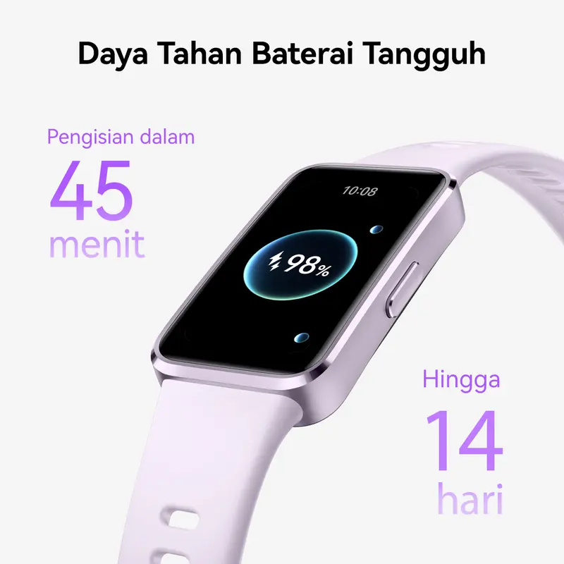 [Limited Offers] HUAWEI Band 10 Smartband | Sleek Aluminum Alloy Case | Pro-Level Sleep Analysis | Emotional Wellbeing Assistant | Smartwatch Aluminium Jam 7