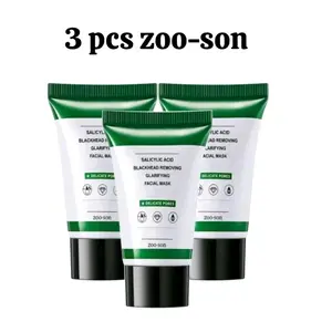 [ paket 3 pcs ] zoo-son salicylic Acid Blackhaed Masker Arang Hitam/Pengangkat komedo/Mengecilkan Pori-pori Dan Komedo dan  Kotoran/mask murah Blackhead ZOO SON