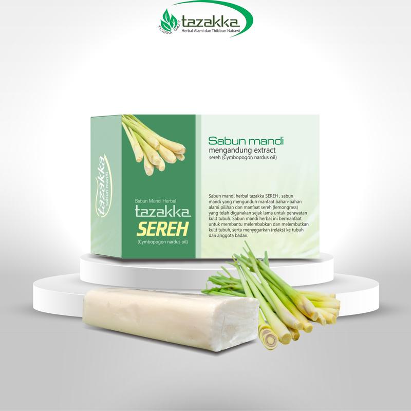 Sabun Mandi Herbal Ampuh Mengatasi Panu Dan Gatal Gatal Sabun Sereh Original Tazakka Perawatan Soap Tubuh Panu Kurap 6