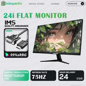 Expose Gaming/Office Monitor A24i 2026 Flat IPS FHD 1080P 75HZ Free HDMI+VGA Garansi 3 tahun