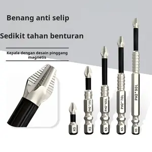 Set mata obeng anti selip dan tahan benturan K5 baru yang laris manis dengan magnet kuat, kekerasan tinggi, dan torsi tinggi