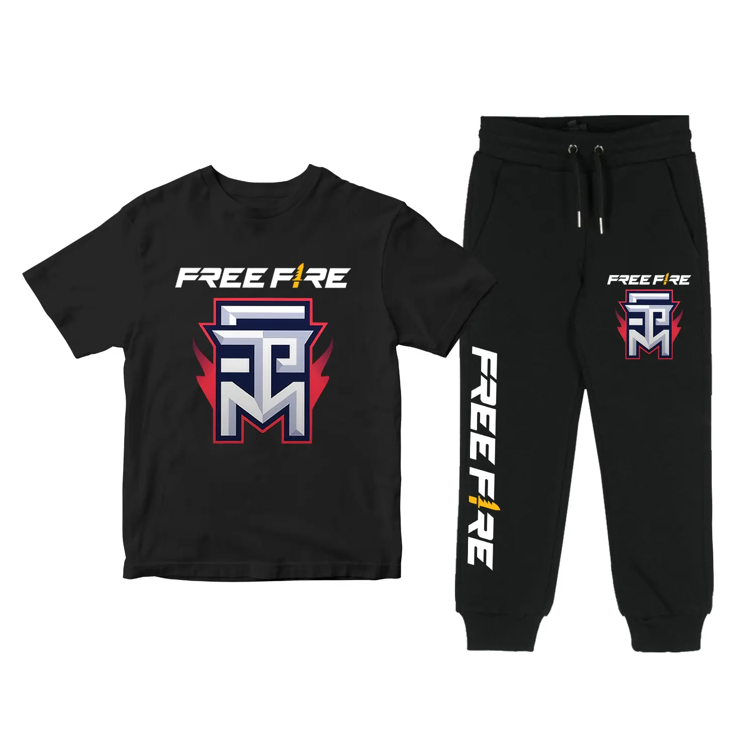 Setelan Baju Anak Freefire STM SC - Set Kaos Dan Celana Anak FF Free Fire