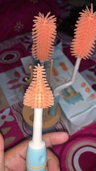 Product Review of Sikat Botol Bayi Bottle Brush Set / Sikat Botol Bayi Dengan Rak 5in1 Biru Green Pink from A**8 1