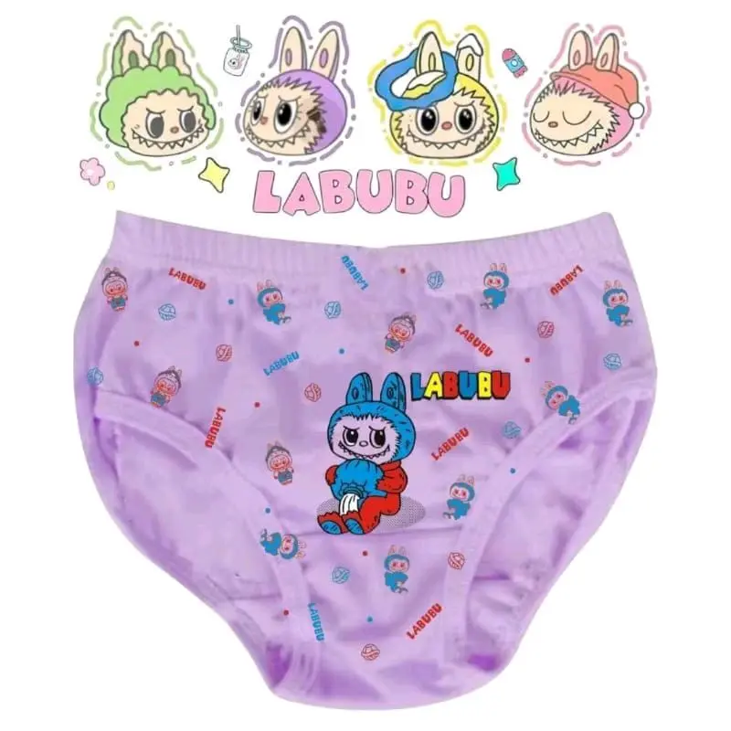 CD LABUBU ISI 12 PCS Celana dalam anak perempuan motif KARAKTER usia 1-8 Daeman anak cewek terbaru 3