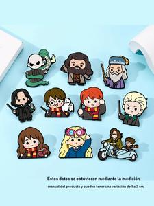 Juego de 10 piezas de alfileres de esmalte de películas de dibujos animados clásicos, insignias de aleación de zinc con diseño de Harry Potter a la moda, perfectas para mochilas, sombreros y suéteres