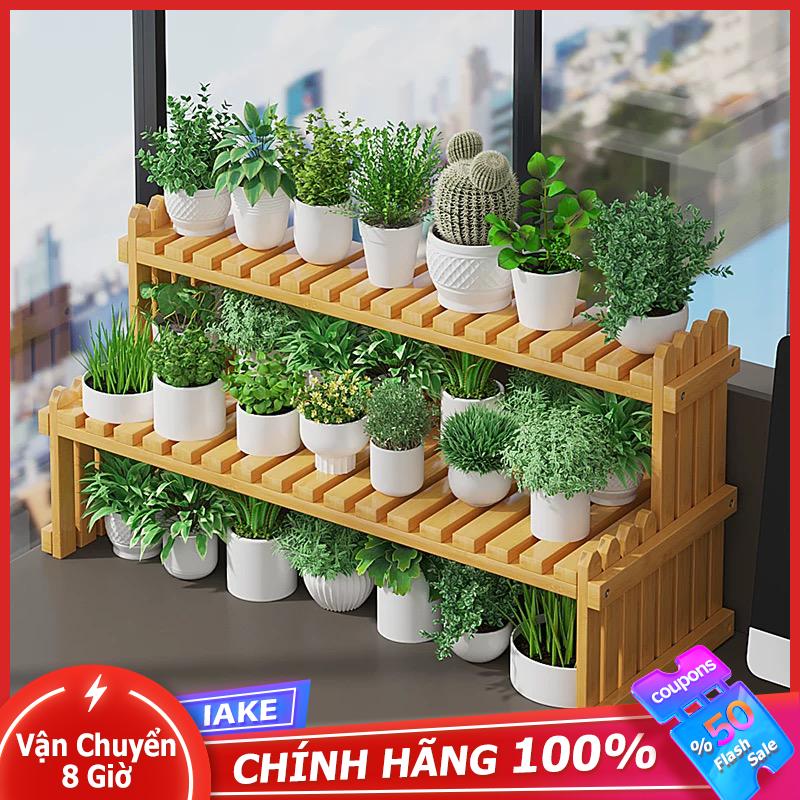 IAKE-Kệ Cây Đơn Giản Cho Trong Nhà/ Ngoài Trời, Kệ Để Bàn Bằng Tre, Kệ Gỗ Để Hoa, Giá Sách Tiện Lợi, Thiết Kế Tinh Tế, Thân Thiện Với Môi Trường, Tiết Kiệm Không Gian, Tăng Cường Tính Thẩm Mỹ Và Ngăn Nắp Cho Mọi Không Gian