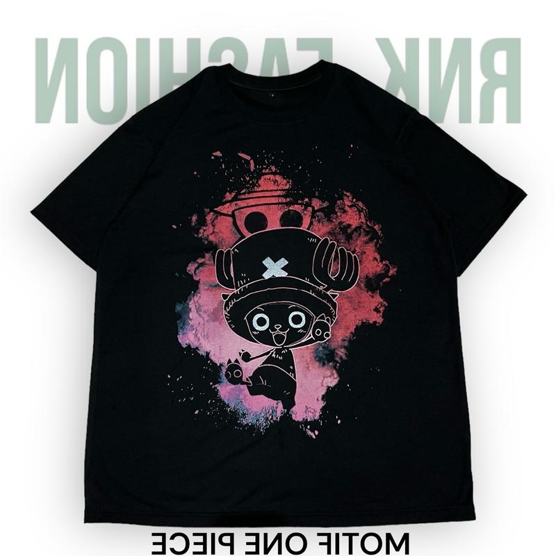 KAOS ANIME ONE PIECE 5PCS RANDOM KAOS DISTRO BAHAN SEMI KATUN LENGAN PENDEK 1