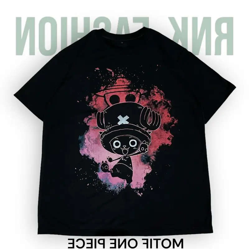 KAOS ANIME ONE PIECE 5PCS RANDOM KAOS DISTRO BAHAN SEMI KATUN LENGAN PENDEK 1