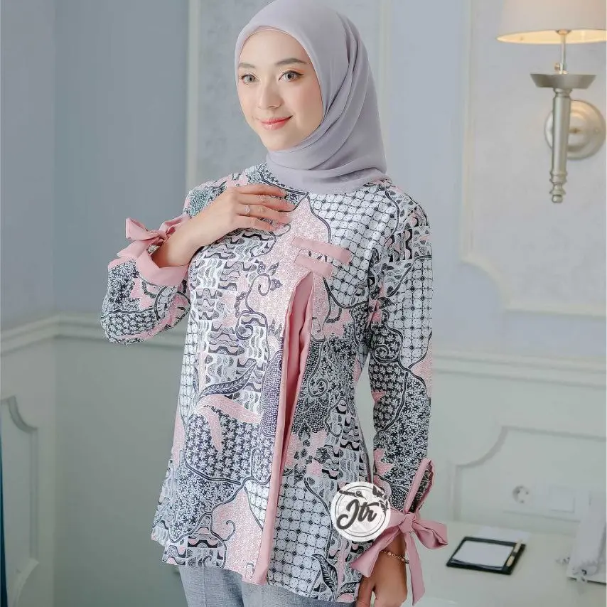 Baju batik wanita Atasan Batik Kerja Wanita Kantor