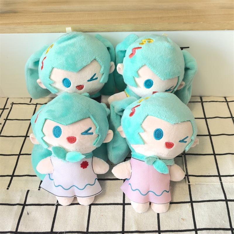 Búp bê sang trọng Hatsune Miku - Đồ chơi mặt dây chuyền móc khóa Anime dành cho…