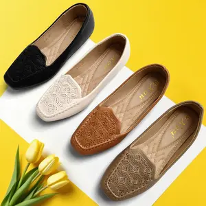 XOU New Fashion Flatshoes  Wanita Sepatu Flat Model Casual Kerja Daily A-34 Dengan Desain Elegan dan Nyaman