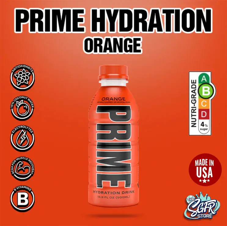 Prime Hydration Orange 600 ml bottle
