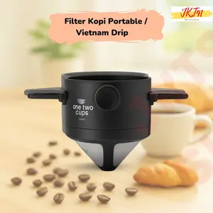 Saringan Kopi-Alat Kopi-Coffee Maker Portable-Filter Kopi V60 Cone Coffee Dripper One Two Cups