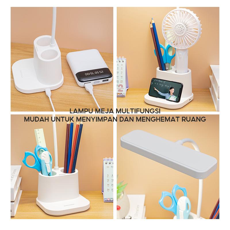 Product Introduction of 【Garansi 10 tahun】Lampu Meja Anti Rabun Untuk Anak-anak Hanya Untuk Perawatan Mata Multifungsi Kecerahan Yang Dapat Disesuaikan Kapasitas Besar Diperpanjang 17