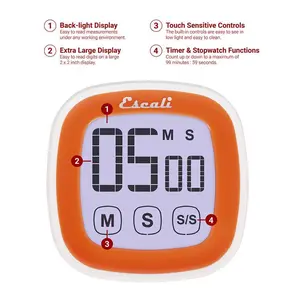 OBRAL Escali Touchscreen Digital Timer/ Timer Layar Sentuh