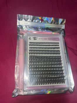 Product Review of European and American Thick Large Displacement 280 Clusters D Curved DIY Eyelash Segmented Single Cluster Grafting False Eyelashes from f**f 0