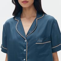 Gambar Lazy Pajamas® Tencel™ Silk Pajamas - Prusse Blue | Piyama | Baju Tidur - M dari Lazy Pajamas Kota Administrasi Jakarta Barat 4 Tokopedia