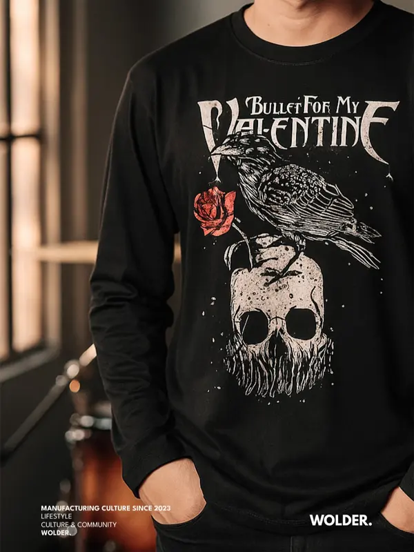 KAOS LENGAN PANJANG BULLET FOR MY VALENTINE BETRAYAL ORIGINAL / T-SHIRT LONGSLEEVE BAND TANGAN PANJANG PRIA WANITA / TSHIRT DISTRO COTTON UNISEX 2