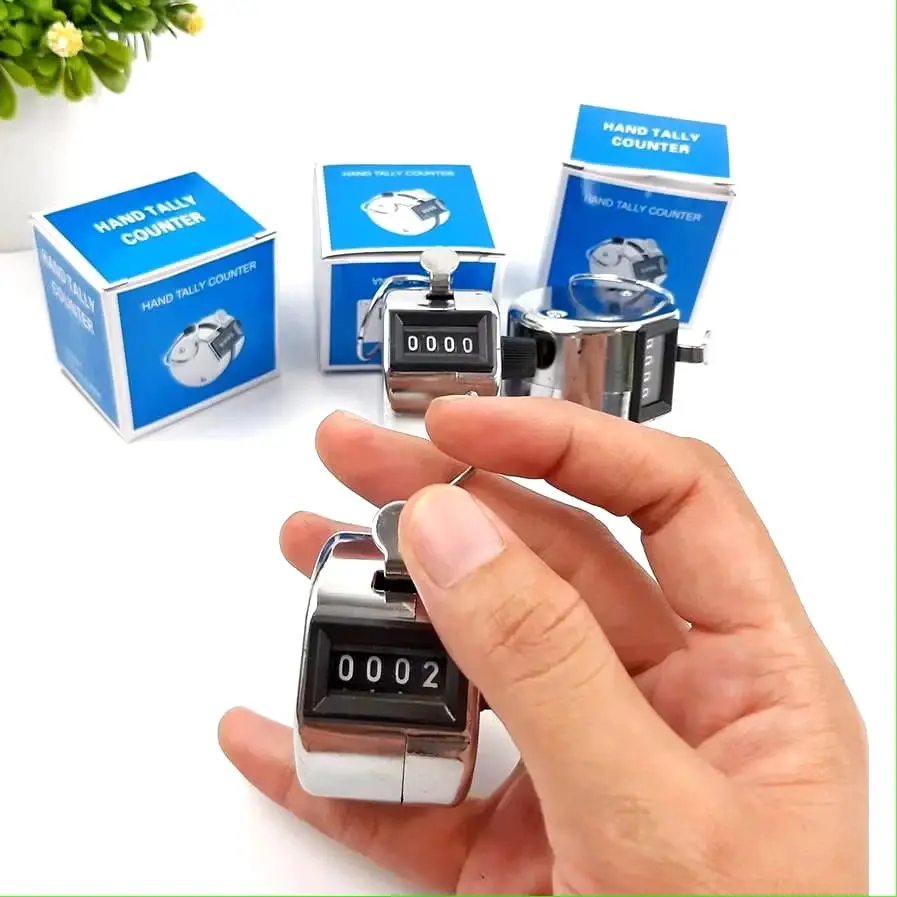 Hand Tally Counter Manual – Alat Penghitung Orang/Barang 4 Digit Stainless Steel 0525