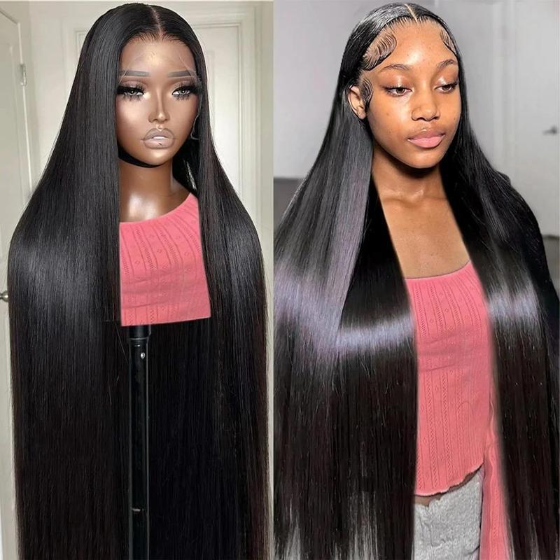 Nervoss Hair 30 Inch 13x6 Lace Front Wigs Human Hair 200 Density Straight HD Lace Front Wigs Huma