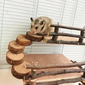 TANGGA PUTAR - Mainan Hamster Tangga Kayu Dekorasi Kandang Hamster Hiasan Kandang Aksesoris Hamster Gigitan Hamster