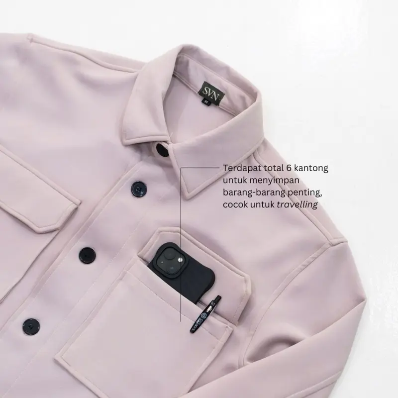 SANVANINA Jaden Scuba Jacket | Trucker Jacket Outer Pria | Baju Cowok Lengan Panjang Pria J-02 3