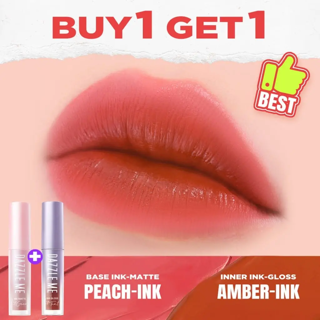 1 pcs Amber-Ink + 1 pcs Peach-Ink