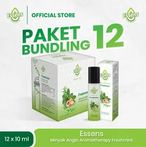 Essens Paket Bundling 12 Minyak Angin Aromatherapy Freshmint 10 ml - 12 pcs