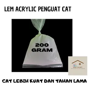 PRO PAINTINC Lem Acrilyc Lem penguat cat tembok 200 gram dan 75 gram