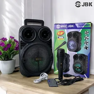 Speaker Bluetooth MKC JBK-3381 Mic 6,5Inci/Salon Aktif Portable Radio Fm/Speaker Wireless Led