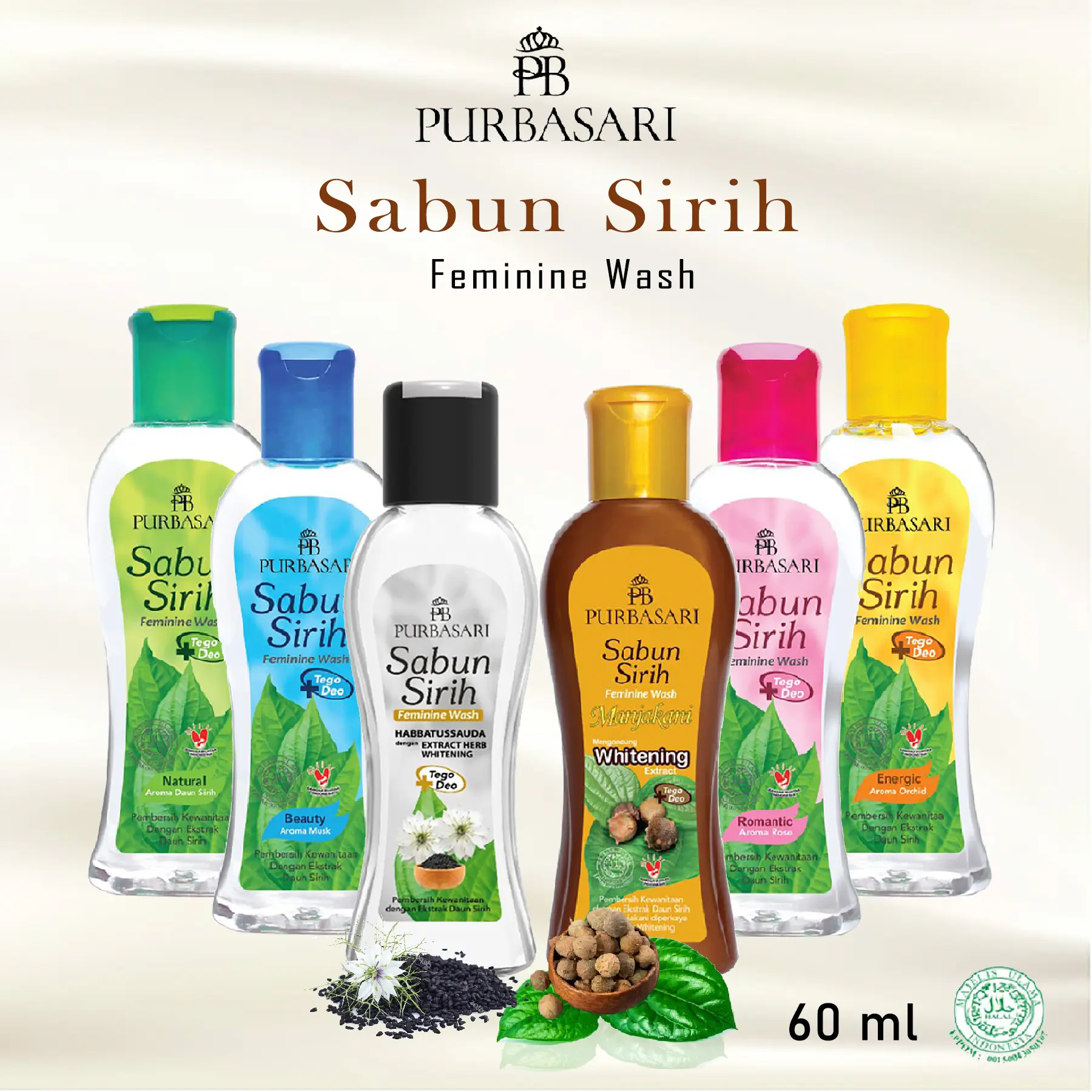 Purbasari Sabun Sirih Feminine Hygiene 60 ml Sabun Pembersih Kewanitaan