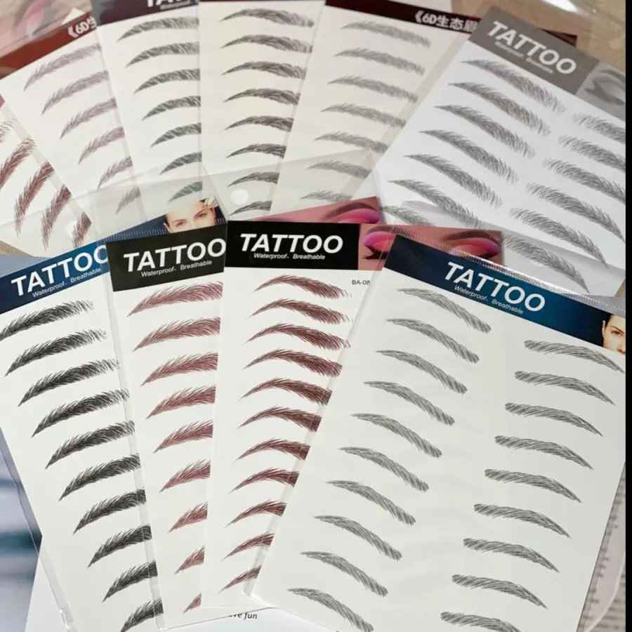 STIKER ALIS 4D waterproof Eyebrow tattoo temporary tato sulam alis sticker