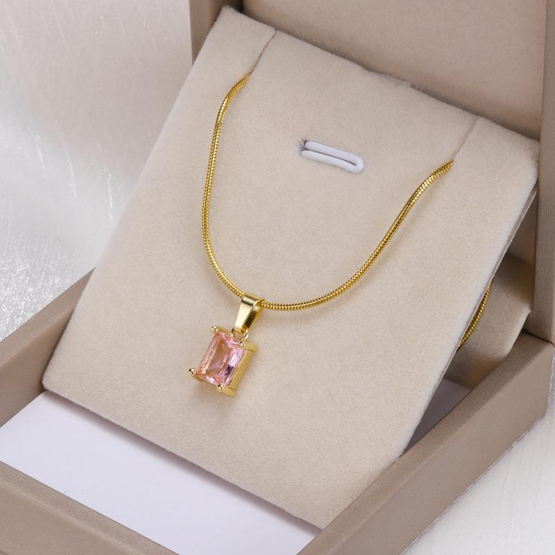 Vòng Cổ Thời Trang, Vòng Cổ Vuông, Trang Sức Nữ, Đẹp Và Thanh Lịch, Hàng Mới Về Hoa Women Dây Chuyền 5