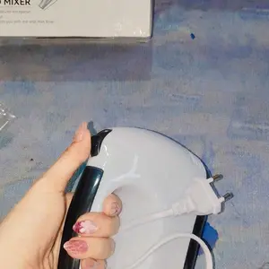 [COD]HAN RIVER Mixer/Hand Mixer HRDDQ01WT- Putih  Alat Pengocok Telor Pengaduk Adonan dengan 7 Kecepatan Otomatis Garansi Resmi  1 Tahun Peralatan