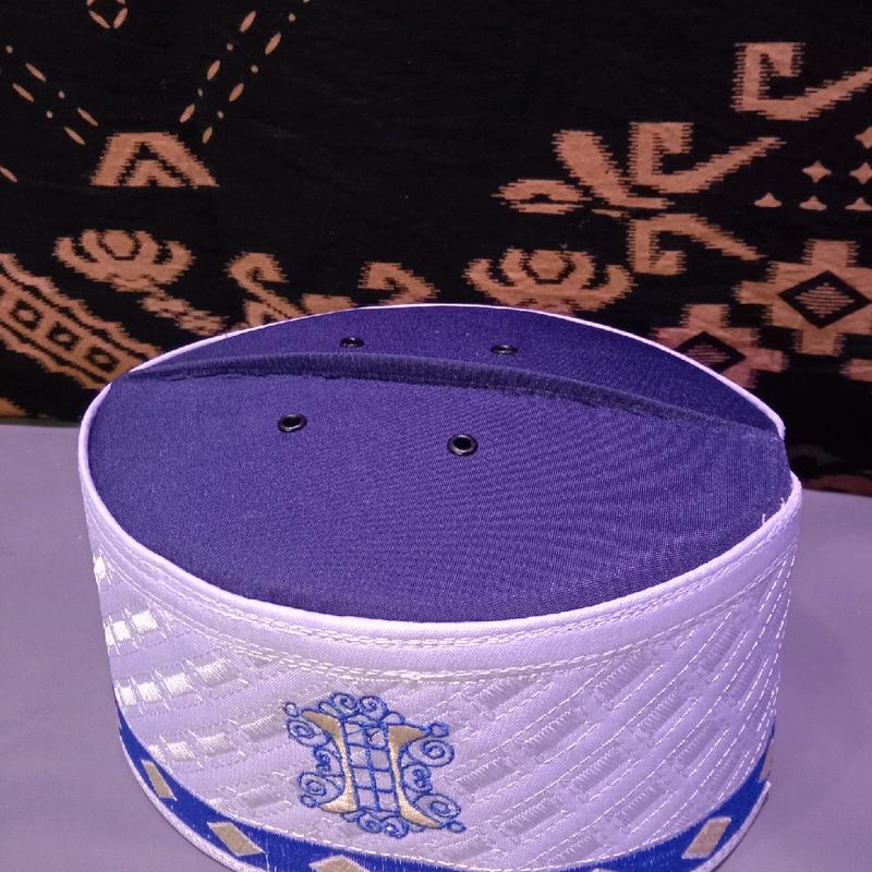 Peci Asaghofah Motif Logo Pintu Aceh Songkok Kopiah Muslim Premium Halus Lembut 7
