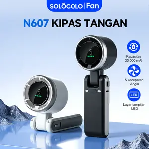 SOLOCOLO N607 Kipas Lipat Mini Kipas Tangan Baru Praktis Portabel Untuk Rumah Kantor USB Fan