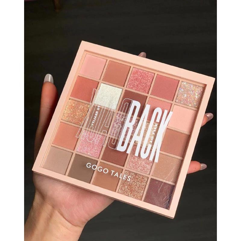 Bảng phấn mắt GOGO TALES 25 ô Back To Reality make up cá nhân chuyên nghiệp bền màu lâu trôi 50g phấn  mắt  shelleda phấn  mắt bảng  mắt  lemonade  mới iu  dragon  palette nhũ  mắt  ướt  gella ucanbe  bảng  mắt bảng  mắt  verci colorrose  palette 19  roma 4