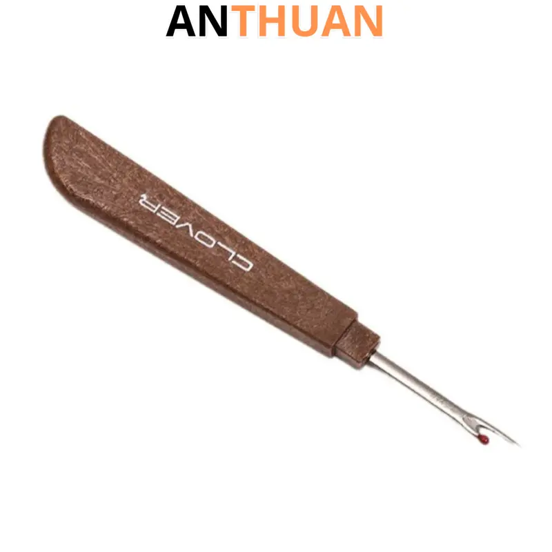 24 Cây tháo chỉ rạch khuy Clover dài 12.7cm cán có cạnh vuông màu nâu xẫm 5