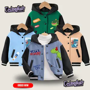NEW BASEBALL HOODIE ANAK USIA 2-12 TH / VARSITY HOODIE ANAK LAKI LAKI PEREMPUAN / JAKET ANAK PREMIUM Laki-Laki Anak-Anak Lengan