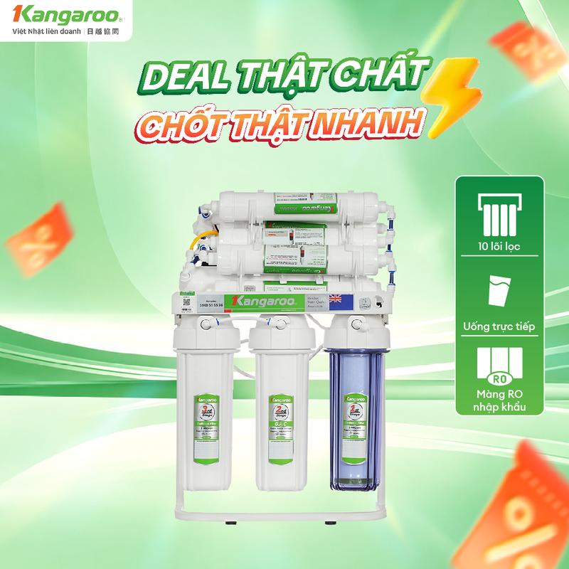 KGRP10 Máy lọc nước RO 10 lõi Kangaroo KGRP10- Máy để gầm bếp