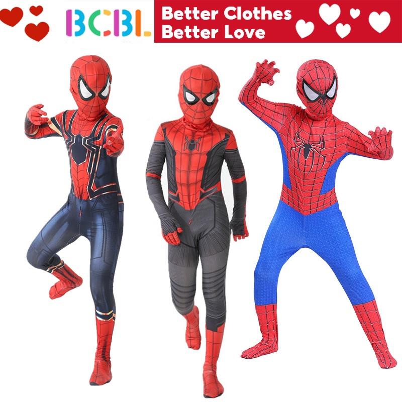 Trang phục Người nhện cho bé trai, BCBL, Trang phục cosplay Halloween, Phong cách 3D, Trang phục siêu anh hùng, cho trẻ em, Áo Jumpsuit quần Người Nhện cho bé trai
