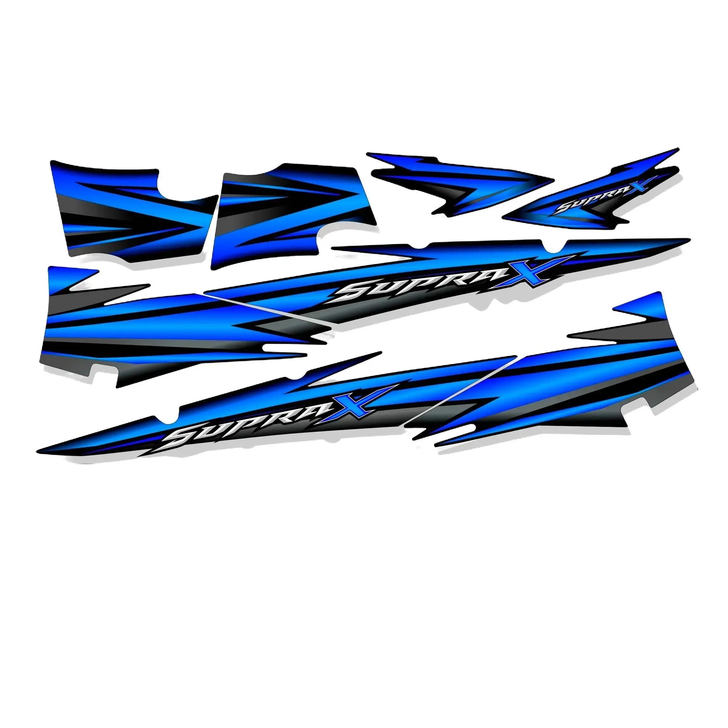 striping supra x lama grafis 07 stiker lis body supra x Motorcycle