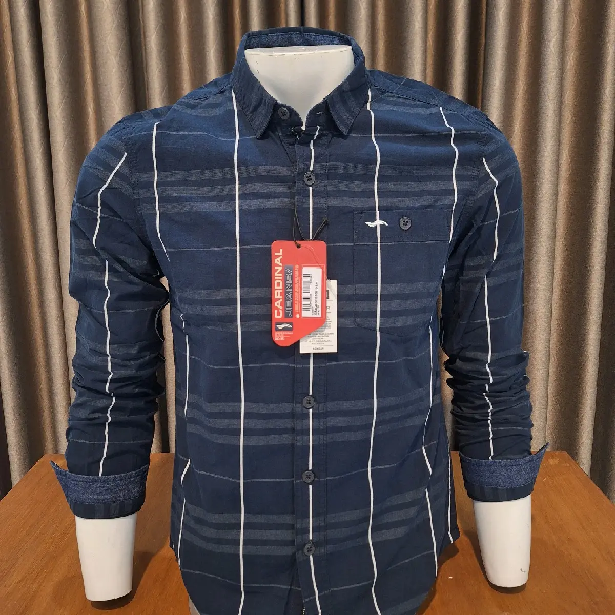 KEMEJA PRIA CARDINAL JEANS ORIGINAL Tangan Panjang Nyaman
