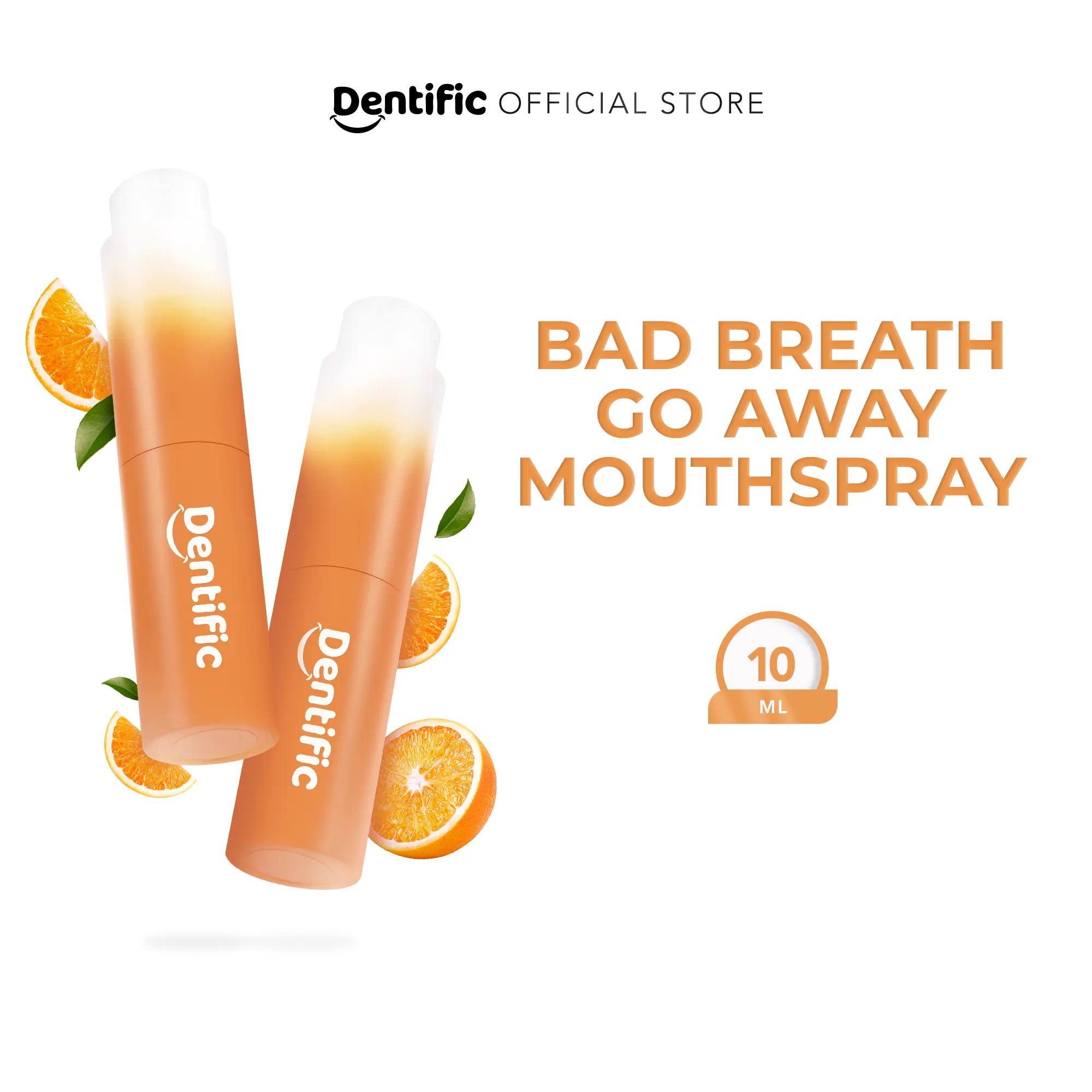 Dentific Bad Breath Go Away Mouthspray Citrus - Mouth Spray Mulut Fresh untuk Menghilangkan Bau Mulut