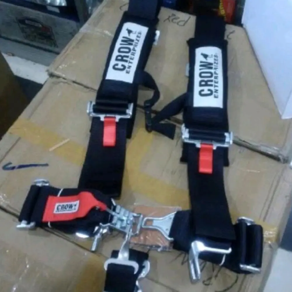 Safety Belt Crow Busa Biru 4 Titik - Seatbelt Criw 4 Titik Busa Biru