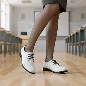 Sepatu pantofel kulit cewek tali paskibra Shoes Kerja Wanita Kasual