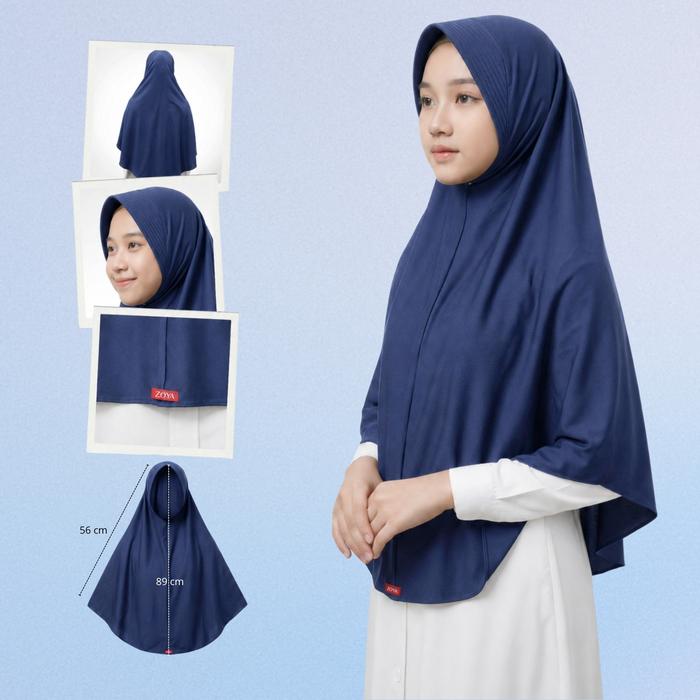 Gambar Zoya Bergo Annisa - Hijab Instan - Bahan Breeze Flex - Navy dari Zoya Kota Bandung Tokopedia