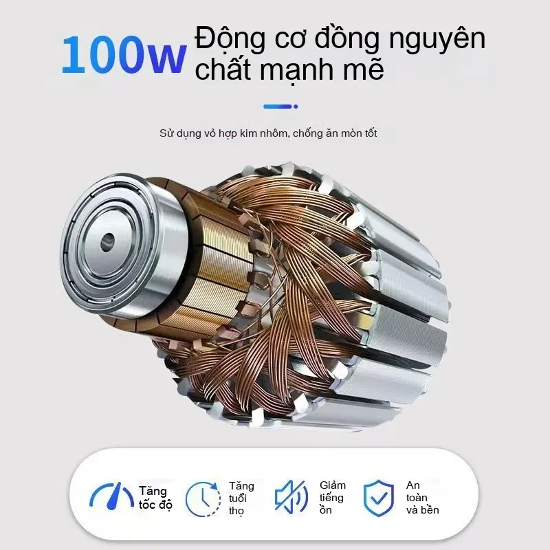 Bơm dầu Điện chạy bằng Pin Lithium, bơm xăng dầu diesel và nước sạch, động cơ đồng nguyên chất, điện áp 21v, 1 cái 7